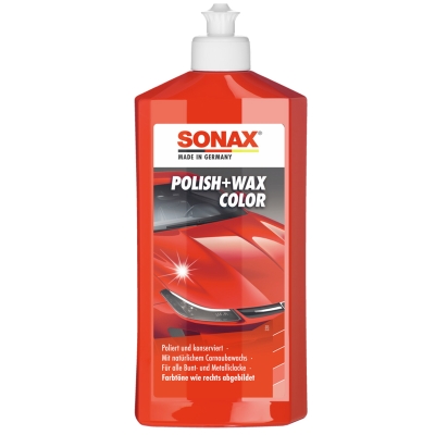Preview: SONAX 500ml Polish + Wax Color Rot