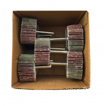 10 Stück Craft-Equip 50 x 25 x 6mm Schleifmop Korn 80