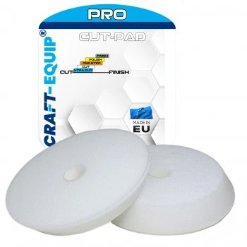 Craft-Equip PRO Ø80mm DA Polierschwamm CUT WEISS