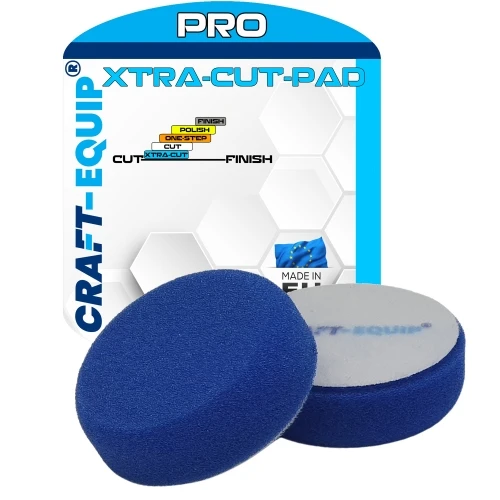 Craft-Equip PRO Ø80mm Polierschwamm XTRA-CUT BLAU