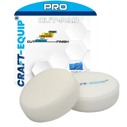 Craft-Equip PRO Ø80mm Polierschwamm CUT WEISS