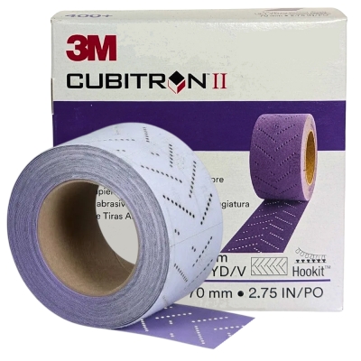 3M 70mm x 12m Hookit Cubitron Schleifstreifen auf Rolle P120