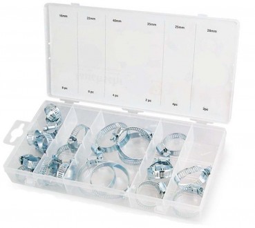 Craft-Equip 26 tlg. Schlauchschellen-Set in Kunststoff-Box