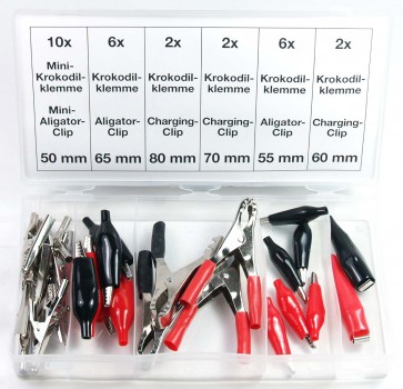 Preview: Craft-Equip 28 tlg. Krokodilklemmen Set