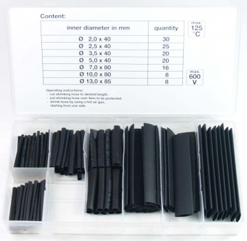 Preview: Craft-Equip 127 tlg. Schrumpf Schlauch Set