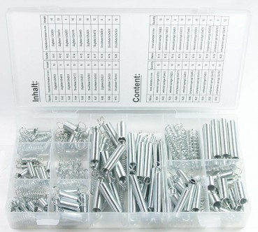 Preview: Craft-Equip 200 tlg. Zug- und Druckfedern Set