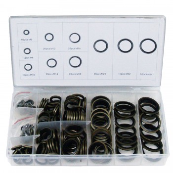 Preview: Craft-Equip 150 tlg. Bonded Seal Dichtring Satz