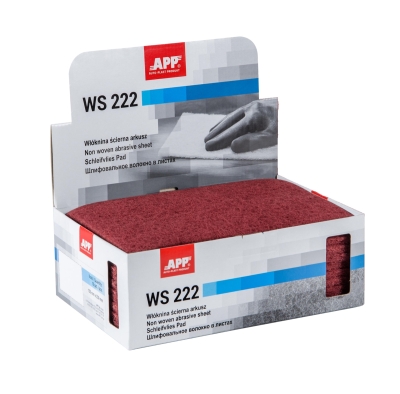 Preview: APP WS222 Schleifvliesbögen Rot Mittel 10 Stück_2