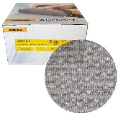 MIRKA 50er Pack Ø150mm ABRANET Schleifscheiben P180