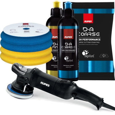Preview: RUPES LHR21ES Poliermaschine + 2 Stück RUPES Polituren + 4 Stück RUPES Polierpads