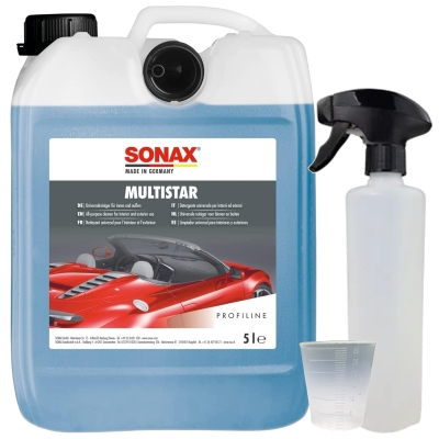 Preview: SONAX Profiline 5 Liter Multistar + Craft-Equip 500ml Sprühflasche + Craft-Equip Messbecher 30ml