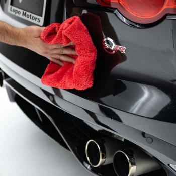 Preview: The Rag Company 41 x 41cm Eagle Edgeless 500 Red Microfasertuch