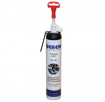 Wekem 200ml HT-Silikon schwarz  WK148