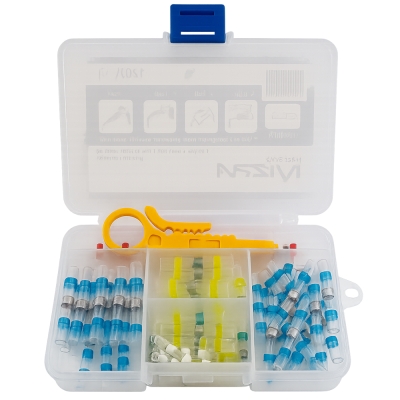 ASTA 151-tlg. Schrumpfverbinder-Set mit Lötzinn
