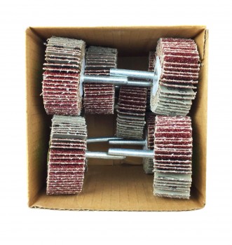 Craft-Equip 10er Pack 60 x 30 x 6mm Schleifmop Korn 80