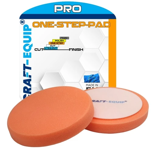 Craft-Equip PRO Ø150mm Polierschwamm ONE-STEP ORANGE