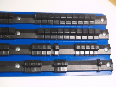 Preview: Craft-Equip Aufbewahrungsbrett mit Steckschienen für 80 Nüsse