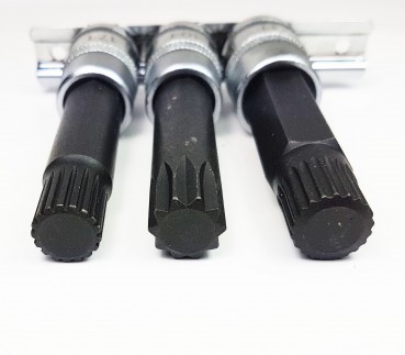 Preview: Craft-Equip 1/2" 3 tlg Felgenschloss Steckschlüssel BMW