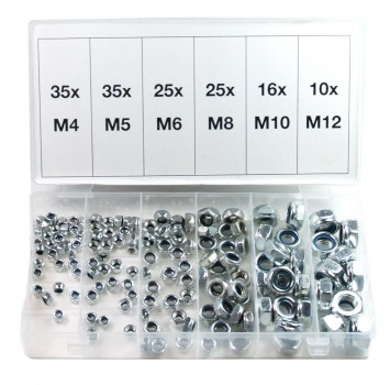 Craft-Equip 146 tlg. selbstsichernde Muttern M4-M12