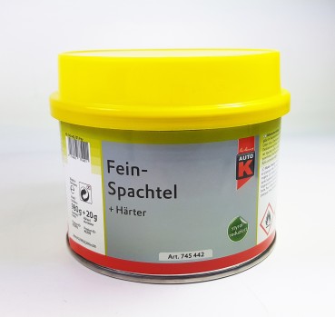 AutoK Spachtel Universalspachtel 250g Mit Härter - AutoK Füllspachtel Für Lackierarbeiten Finish Spachtel