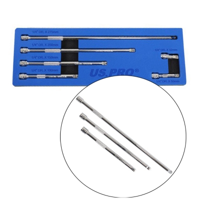 US PRO 6er Set Kipp-Verlängerungen 1/4"