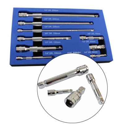US PRO 9er Set Kipp-Verlängerungen 1/4" + 3/8" + 1/2"