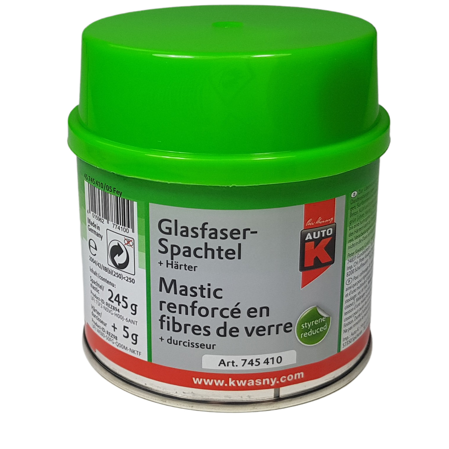 Auto K Glasfaser Spachtel 250g - Werkstatt-Store , Werkstattbedarf,  Lackierbedarf, Schleifmittel und vieles mehr