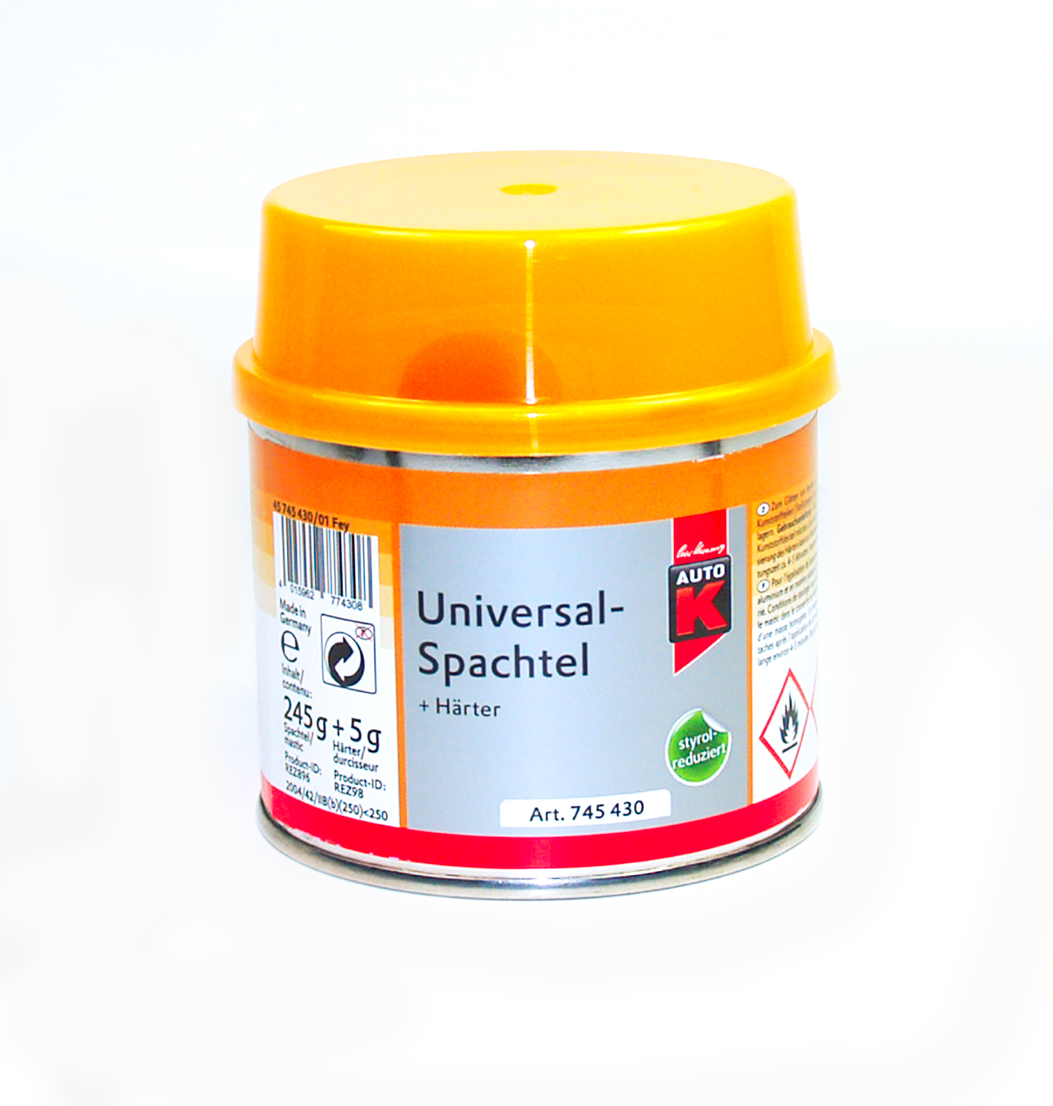 Auto K Universal Spachtel 250g - Werkstatt-Store , Werkstattbedarf,  Lackierbedarf, Schleifmittel und vieles mehr