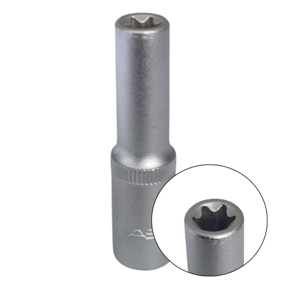 ASTA 1/4" E-Torx Steckschlüssel lang E4