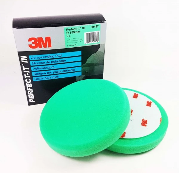 3M Polierschwamm grün 2er Set in Ø 150mm