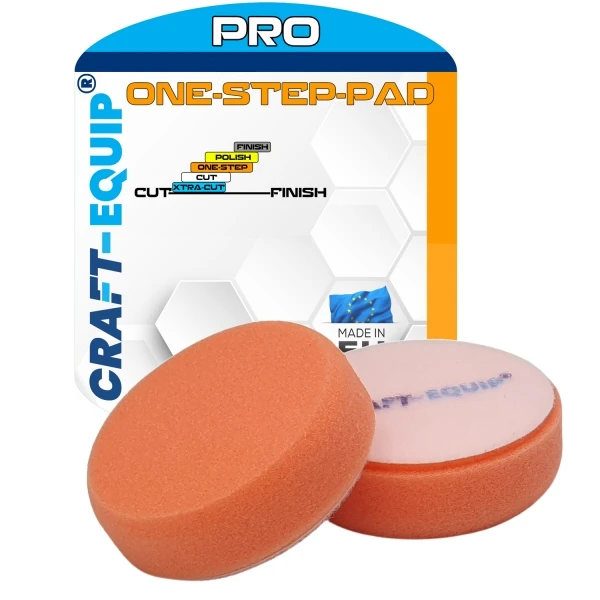 Craft-Equip PRO Ø80mm Polierschwamm ONE-STEP ORANGE