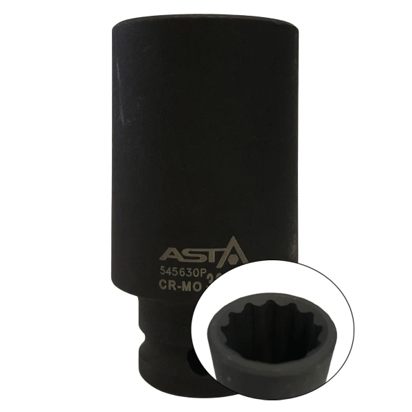 ASTA 1/2" Vielzahn Schlagnuss lang SW 24mm