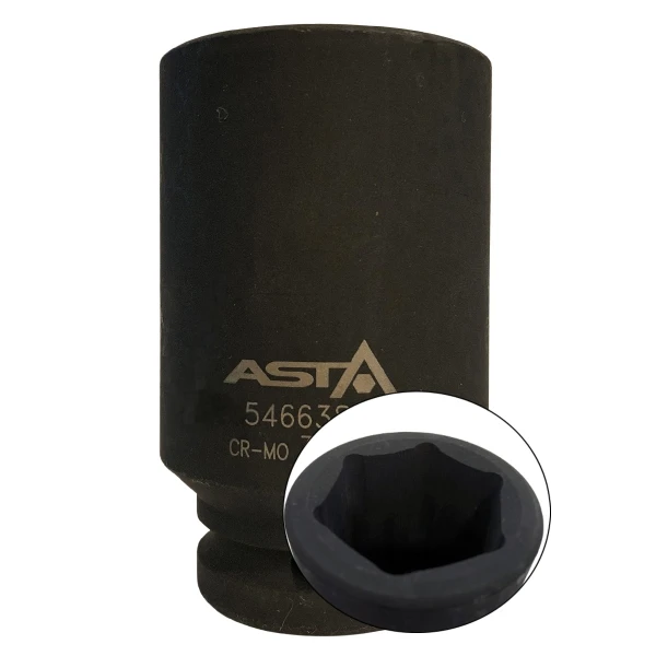ASTA 3/4" Sechskant Schlagnuss lang SW 32mm ASTA 3/4" Sechskant Schlagnuss lang SW 32mm