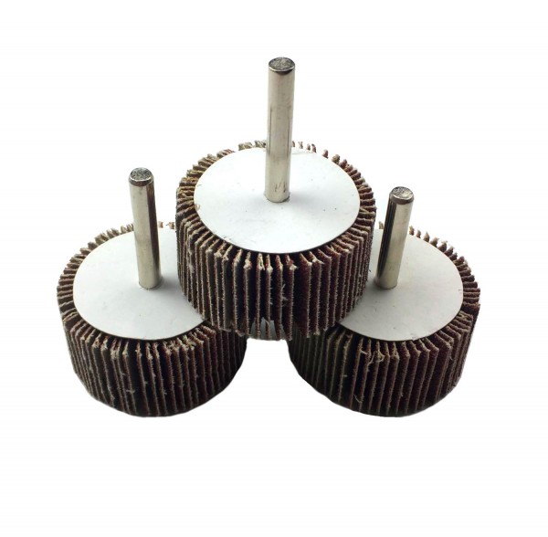 10 Stück Craft-Equip 50 x 25 x 6mm Schleifmop Korn 80