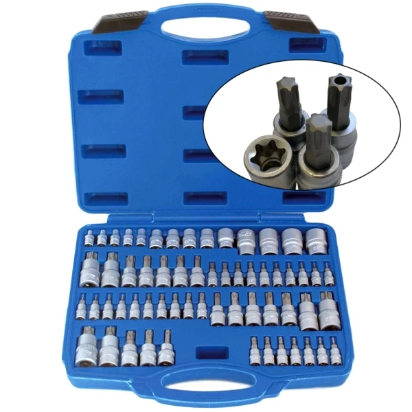 SATRA 60 tlg Torx Steckschlüssel-Satz E-Profil T-Profil Torx-Plus SATRA 60 tlg Torx Steckschlüssel-Satz E-Profil T-Profil Torx-Plus