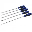 Craft-Equip 6 tlg.extra lange Torx Schraubendreher Satz mit Soft-Grip